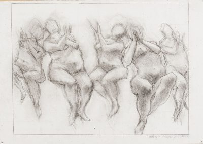 Carbon pencil on paper, 2010 46 x 13,5 cm (18 x 5,3 in) FOR SALE