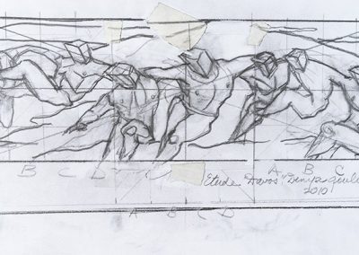 Carbon pencil on paper, 2010 13,5 x 30,5 cm (5,3 x 12 in) FOR SALE