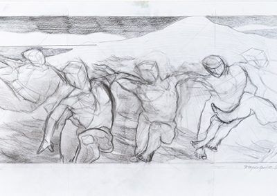 Carbon pencil on paper, 2010 30,5 x 91 cm (12 x 35,8 in) FOR SALE